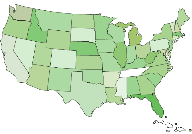 Map of the USA